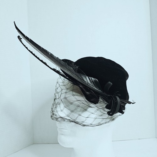 Vintage black velvet - vintage,